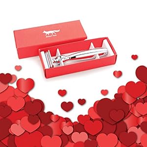 Double Edged Safety Razor for Men's Shaving with ergonomic handle and chrome finish, in presentation box. Style - Eagle… - Image 2