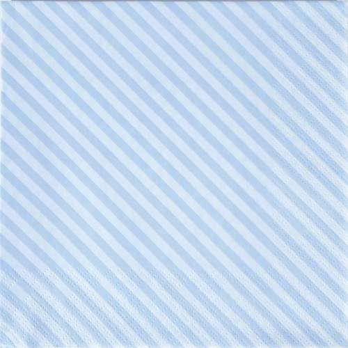 Preisvergleich Produktbild Motivserviette Streif hellblau