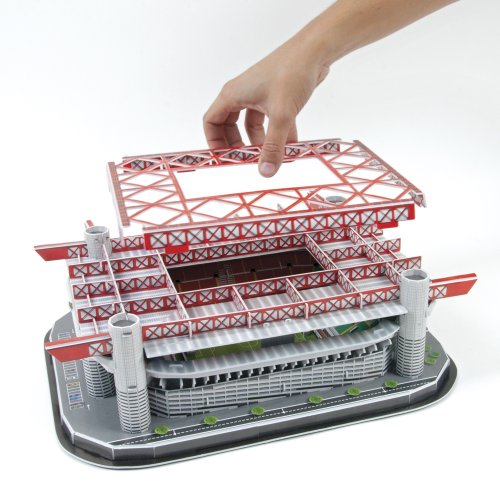 Nanostand San Siro Milan AC Puzzle - Red/Grey, Size One