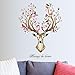 Price comparison product image erthome Removable Vinyl Wall Sticker Mural Decal Art Living Room Decors -3D Sika Deer (Sika Deer)