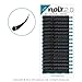 Noir Volume Lashes 0.10mm Professional Mink Individual Eyelash Extension Tray C Curl Mixed Lengths Single Lengths Volume eyelashes / Russian Lashes Extension 3D XD (0.10 C 12mm)