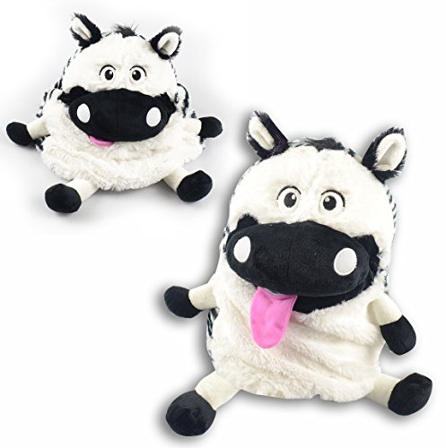 Plush Tummy Pets Stuffers Snuggle Kids Cute Soft Toys Storage Box Bag Children Shopmonk (Zebra)