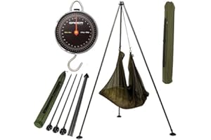 NGT SABER SABER CARP FISHING 60LB WEIGH SCALES + NGT WEIGHING TRIPOD SYSTEM WITH MUD FEET
