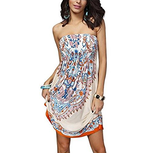 chinese dress ladies Lima bandeau dress in blue main image 0