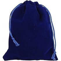 6 Sacchetti di Velluto Grandi Con Coulisse, 30 x 40 cm, per Gioielli,  Colore Blu Reale : Amazon.it: Moda