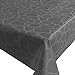 Produktbild NL Meterware Stoff Farbe, Breite & Länge wählbar - Tropfen Grau Premium TEFLON Eckig 140 x 210 bzw. 210x140 cm Tischdecke Kein Wachstuch Gartentischdecke Lotus Effekt wasserabweisend Lebensmittelecht