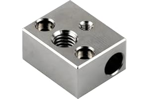 POLISI3D 1 bloc de chauffage Sprite Extrudeuse Pro en cuivre plaqué haute température compatible avec les imprimantes 3D Creality Ender 3 S1, Ender3 S1 Pro, CR10 Smart Pro, Sermoon V1 (bloc de cuivre)