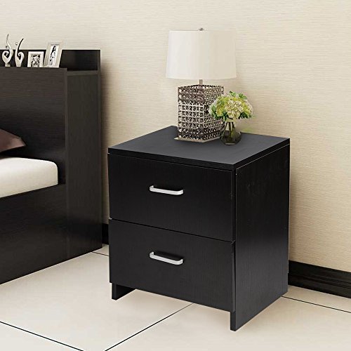 Pethot Bedside Table Cabinet Black 2 Dra Buy Online In Faroe Islands At Desertcart