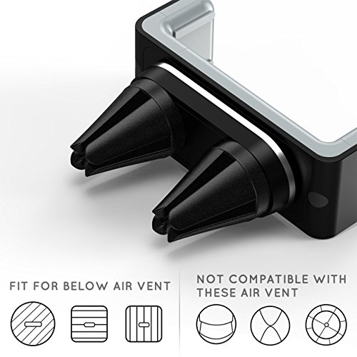 Supporto Cellulare Auto MAPUX Porta Cellulare Auto [2-Clip + 2-Slider Sistema] per iPhone, Samsung, Huawei, OnePlus, LG, Nexus, HTC, Nokia, Motorola, Sony e Altri