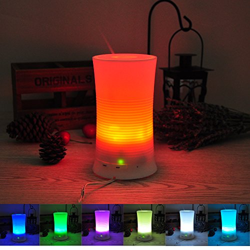 Lychee 100ML Mini Profumo Aroma Olio Essenziale diffusore di aromaterapia creatore della foschia umidificatore umidificatore atomizzatore con 7 Colori Che cambiano la Lampada a LED - Spina di UE