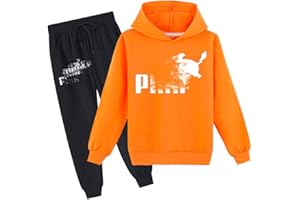 Erichman Enfants Pika Pull Hoodies et Pantalons de Survêtement 2 Pièce Outfit Set Jogging Survêtement Ensemble pour pour 2-12 Ans Garçons Filles