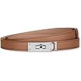 LumiSyne Women Skinny Leather Belt Classic Solid Color Alloy Turn Lock Ladies Adjustable Leather Belt Slim Thin Waist Belt Waistband Decorative Belt For Dresses Jeans Pants Coat