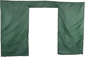 Royal Gardineer Zubehör zu Pavillon Tür: Wandseitenteil für Faltpavillon, Reißverschluss-Tür, 3 x 1,9 m, grün (Festival Pavillon, Gartenzelte wasserdicht)