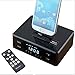 Produktbild NSOP Wireless-Wecker Bluetooth-Lautsprecher, NFC-Radio-Player mit Lautsprecher Ladegerät Dock Für iPhone 6S 5 S 4 S Samsung S6 S5 LG HTC Ios & Andriod,Black
