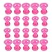 Habibee 20 Packs Pink Magic Hair Curlers Rollers No Clip Silicone Professional Hair Style Tools Accessories No Heat No Damage to Hair RS.2029.00