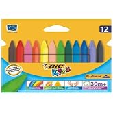 Bic Elleri Kirletmeyen &Uuml;&ccedil;gen Jumbo Mum Pastel Boya 12 Renk