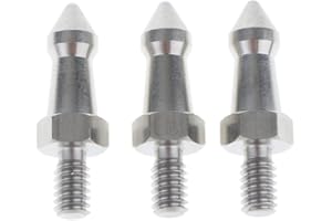 P Prettyia 3Pack Edelstahl Short Spike Für Einbeinstativ 1/4 Zoll Schraubentyp