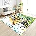 Produktbild MATGHN Cartoon-Stil Tiere Bereich Teppich, Niedlichen Tiere Polyester Teppich Matte Für Wohnzimmer Schlafzimmer Schlafzimmer Dekorative,A,150x100cm