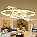 Produktbild SOSO Crown of LEDs Luster, Kreatives Acrylrestaurant des Hotel Bekleidungsgeschäft Store Dekoration Tricyclic Chandelier das warme weiße Licht, einstellbare Höhe. Heimtextilien,40 + 60 + 80cm warmes