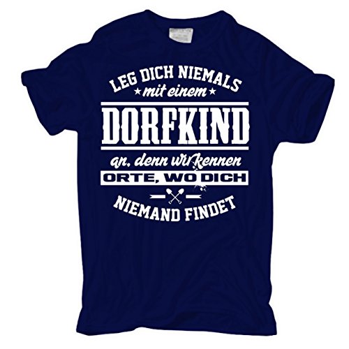 Männer und Herren T-Shirt Dorfkind Männer und Herren T-Shirt Dorfkind