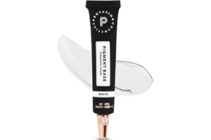 Profusion Cosmetics Pigment Base Eyeshadow Primer, Long Lasting and Creamy White Base Primer for Bold Looks, Achieve Stunning and Eye Catching Makeup Looks With Premium Beauty Tool, White