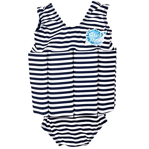 Splash About Kids Float Suit with Adjustable Buoyancy - Navy/White Stripe, 2-4 Years