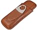 Produktbild Zigarrenetui Leder Halterung 2 Cohiba Travel Tube braun Cutter Humidor Zedernholz