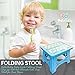 Bula Baby Folding Step Stool For Kids - New Safe Locking System and Non Slip Feet Grip - Blue