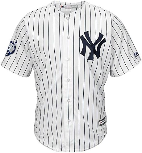 New York Yankees Majestic Home Retirement Patch Cool Base Derek Jeter Mens Jersey