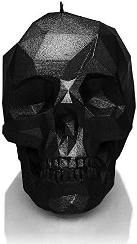 Candellana Candles - Large Skull Candle (Black Metallic)