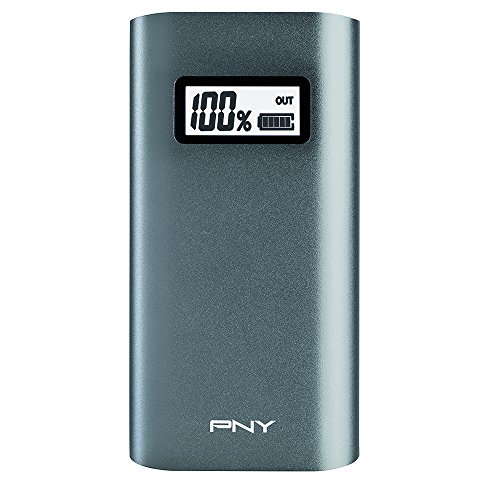 PNY P-B5200-4C02-RB PowerPack Aluminum Digital Akku 5200 mAh charcoal/grau