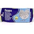 kreni Dozen Natural Air-Dry Clay, White,All-Purpose Modeling Clay for Sculpting, Hand Modeling and Throwing, Non-Toxic Ceramic Art Class, Handicraft Making, Gifts for Children (250 Gm)