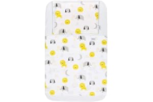 FlyIdeas Lenzuola Next to Me 83x50 cm Set 4 Pz, 100% Puro Cotone - Completo con Coprimaterasso Impermeabile Compatibile con Culle Fianco Letto Neonato 50x80 40x80 e simili