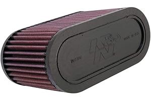 K&N HA-1302 Motorrad Tauschluftfilter, Rot