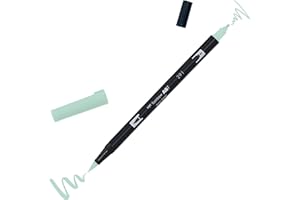 Tombow | ABT Dual Brush | Rotulador Doble Punta Pincel Acuarelable | Para Lettering, Dibujo, Pintura, Manga | Uso Doméstico y Profesional | Color Alice Blue