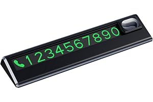 Parkeringskort – tillfällig telefonskylt, magnetisk registreringsskylt, lysande lysande indikator
