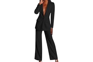KOBILEE Tailleur Pantalone Donna Estivo Eleganti Taglie Forti Completo Tailleur Completa Pantaloni e Giacca Curvy Tailleur Pantalone Ufficio e Lavoro Blazer da Cerimonia Tuta Due Pezzi