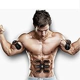 【Lista de paquetes】 1 x almohadilla abdominal, 1 x controlador [NECESITA 2 * AAA (baterías no incluidas)], 1 x manual del usuario; Uso regular para cumplir con el efecto deseado de entrenamiento muscular