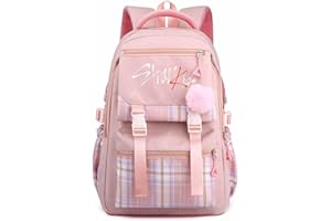 KASENFASHION Harajuku Rucksack mit großem Fassungsvermögen, wasserabweisend, Laptopfach, Schulrucksack für Uni– Perfekt für Fans