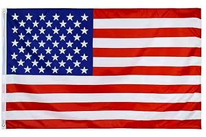 Shonye 150x90cm Bandera de los Estados Unidos, Bandera de América con 2 Ojales de Metal, Bandera Nacional Americana de Color Brillante, Bandera USA Decorada en Eventos Deportivos, Fiestas, Desfiles