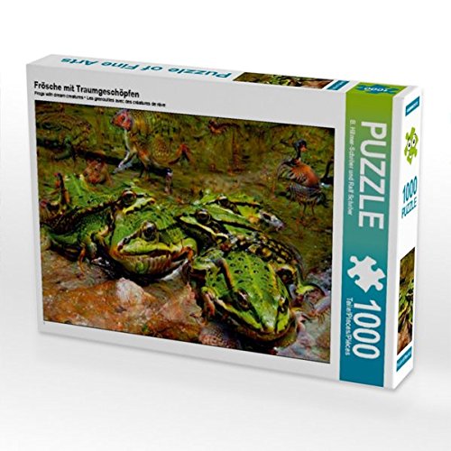 Preisvergleich Produktbild Frösche mit Traumgeschöpfen 1000 Teile Puzzle quer (CALVENDO Tiere)