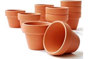 ‎MEINDEKOARTIKEL meindekoartikel 20 Tontöpfe Blumentopf Pflanztopf wiederverwendbar witterungsbeständig Verwendung im Innen- und Außenbereich/Farbe - Terracotta (Ø 10 cm)