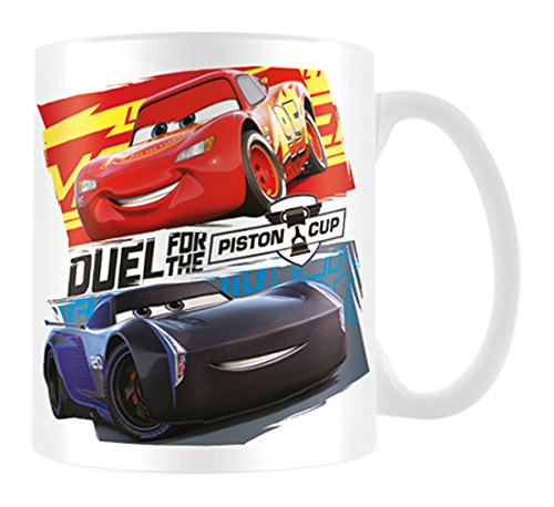Pyramid International Cars 3 (Duel For The Piston Cup) Official Boxed Ceramic Coffee/Tea Mug, Paper, Multi-Colour, 11 x 11 x 1.3 cm