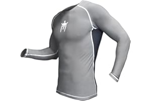 Meister Rush Rashguard à Manches Longues pour MMA, BJJ & Surf