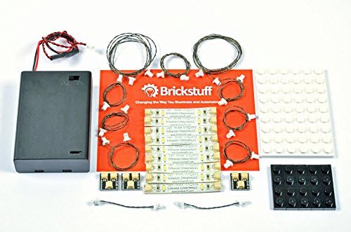 Brickstuff Warm White LED Strip Starter Kit Lights for Lego Buildings/Models/Doll Houses/Lemax Buildings – TREE01