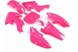 XLJOY Pink Fairing Plastic Fender Kit for SDG SSR Piranha Chinese CRF50 XR50 50cc 70cc 90cc 110cc 125cc 140cc 150cc 160cc Dirt Pit Bike