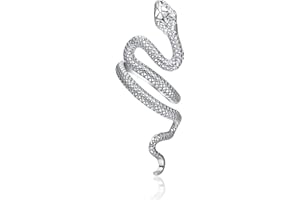PRAYMOS Schlangenring 925 Sterlingsilber Einstellbarer Rings Bohemia Schlangen Ring Stapelbare Band Punk für Frauen Damen Herren Männer Unisex Halloween Schmuck
