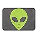 Produktbild ARTOPB Bath Mat Green Alien Indoor Doormat Entrance Mat Floor Mat Rug Front Door/Bathroom Mats Rubber Non Slip (23.6"x15.7",L X W)