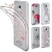 Produktbild Hülle Zenfone 3 MAX ZC520TL Transparent , Leathlux Weich Silikon Schutzhülle TPU Handyhülle + [5 PCS Ultradünn DIY Ersetzbar Karten Mit Schön Muster] Clear Hülle für Asus Zenfone 3 MAX 5.2 Zoll