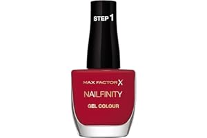 Max Factor Smalto Unghie Nailfinity Gel Colour, Smalto a Lunga Tenuta Effetto Gel, 310 Red Carpet Ready